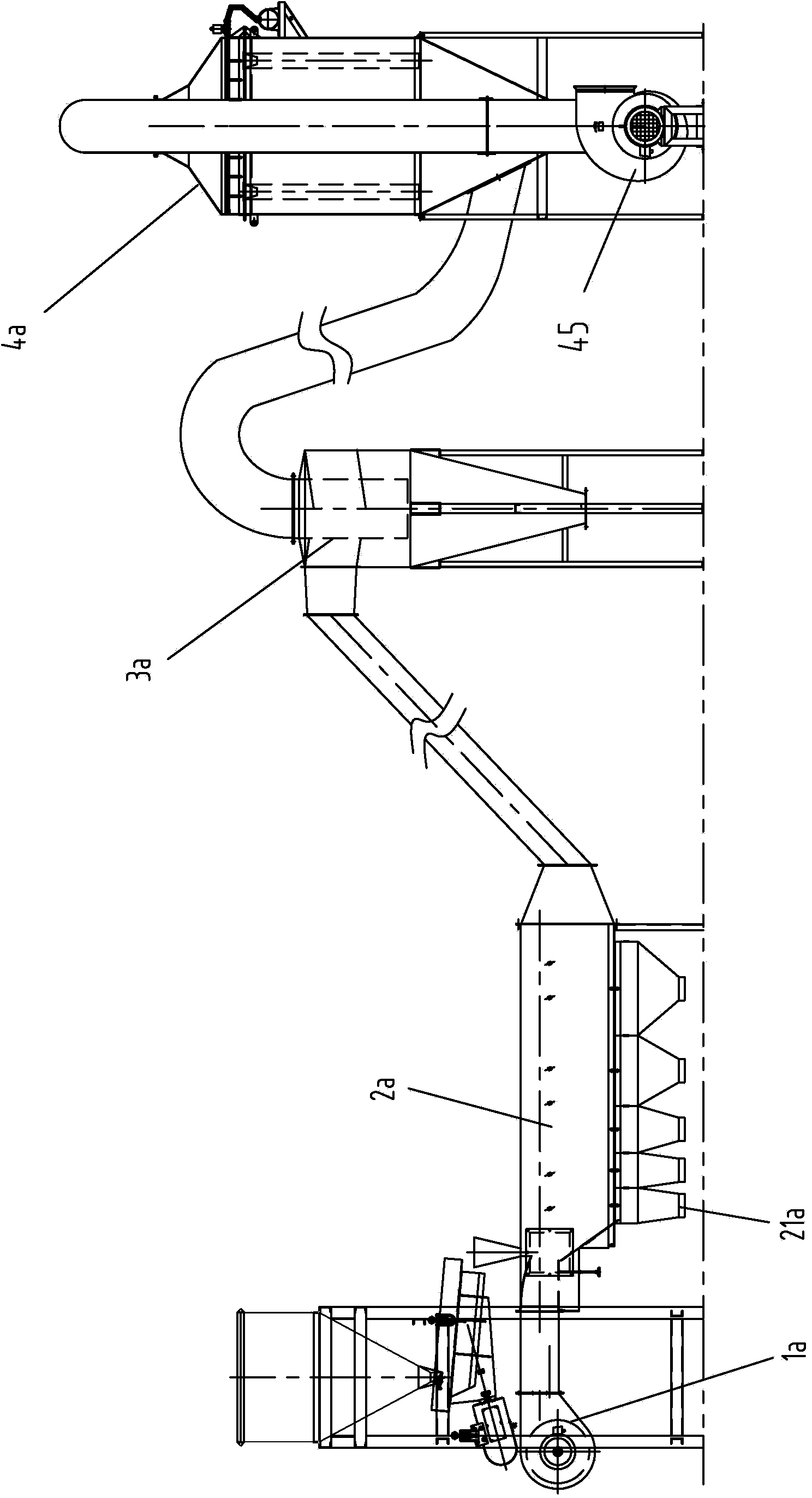 Concrete dry aggregate continuous multistage air classification method