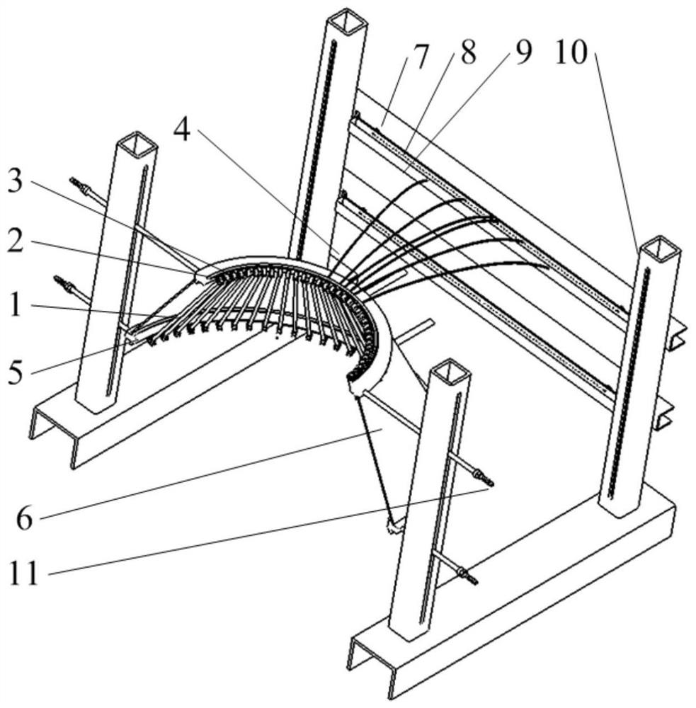 A conical radiation heating device