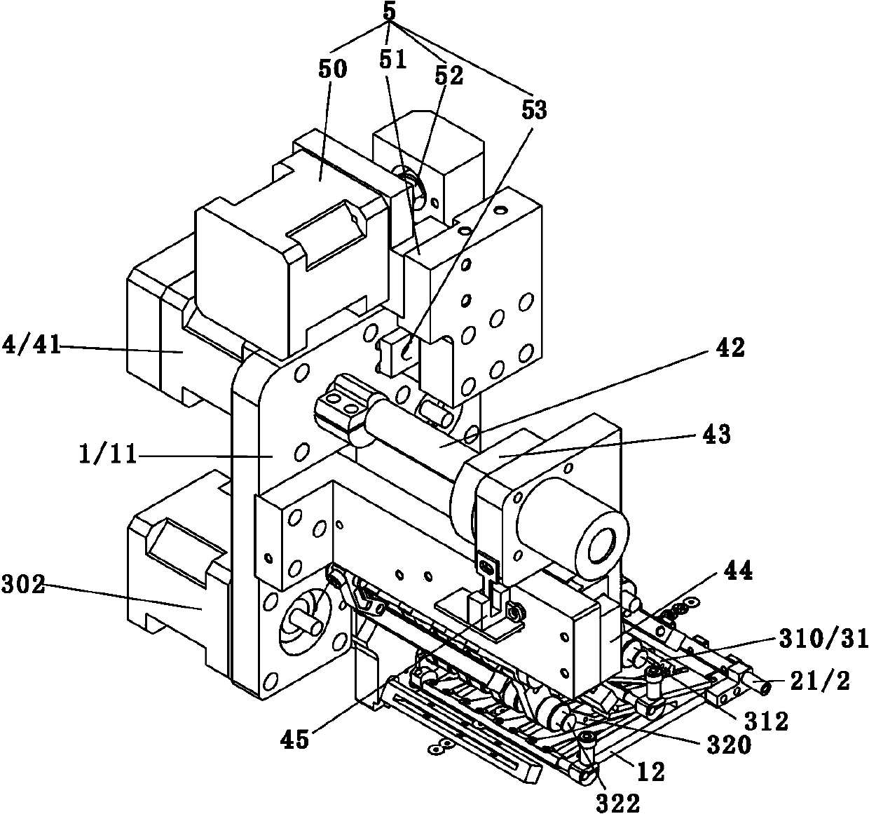 Multi-gold sheet lamination device and embroidery machine using same