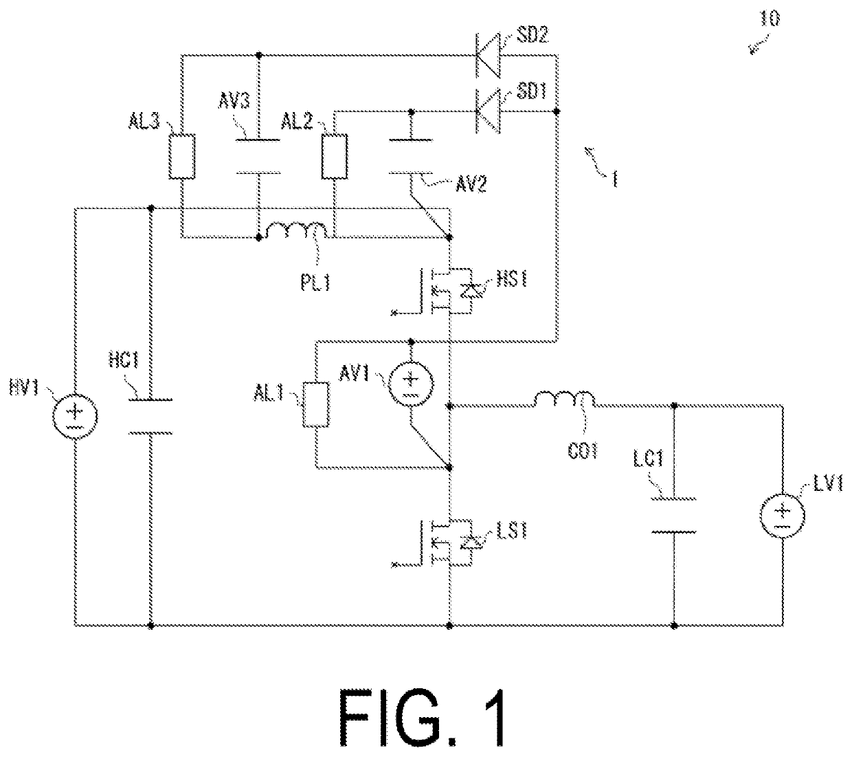 Auxiliary power supply circuit and power supply device