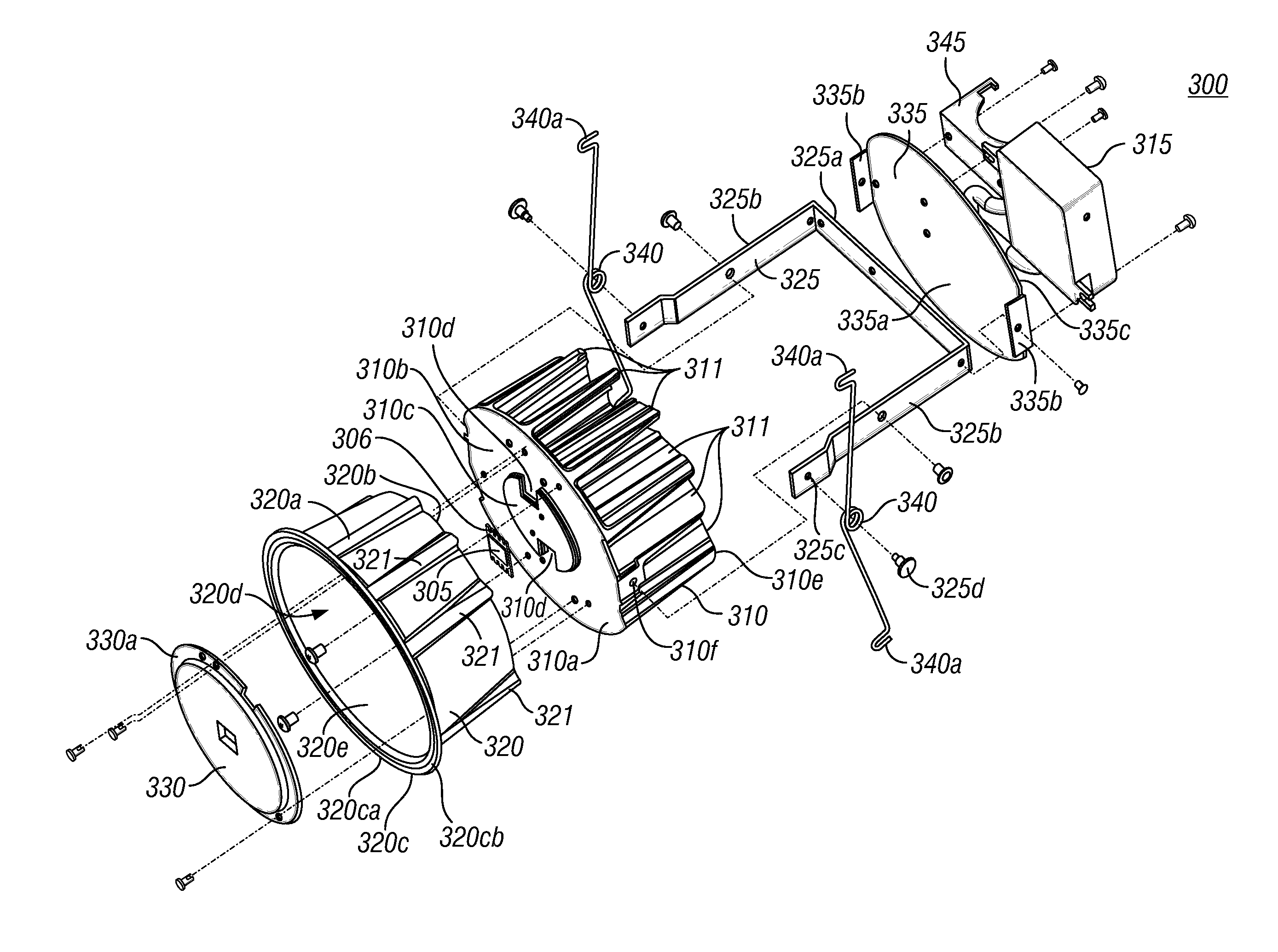 Thermally protected light emitting diode module