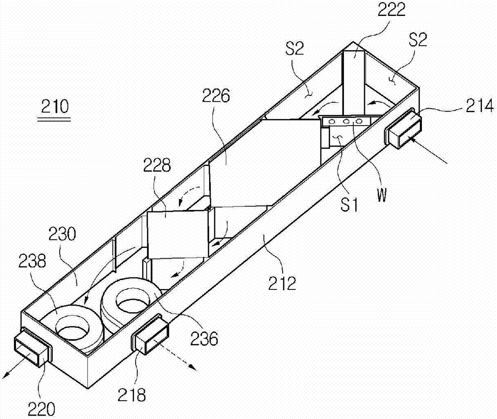 Ventilation device for windows with heat pipe
