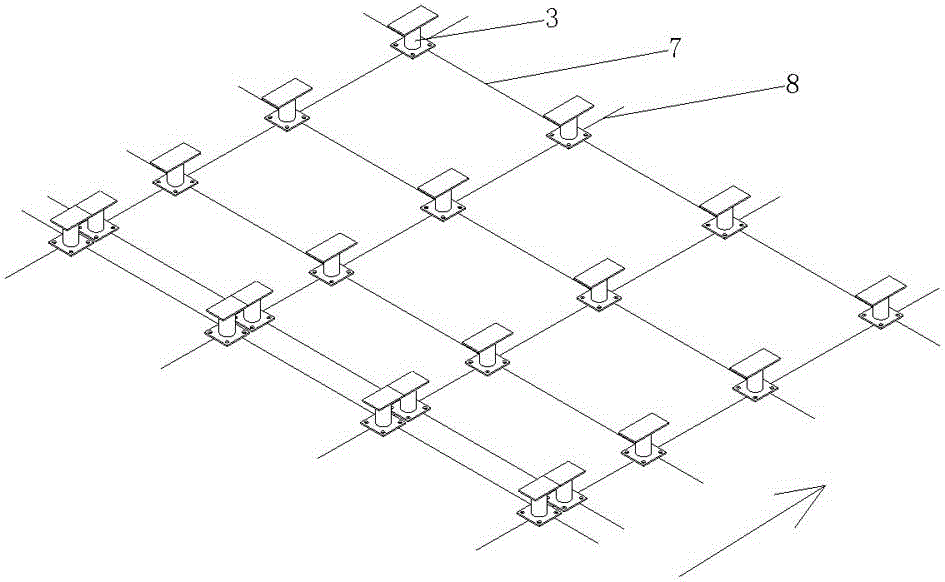 Support moulding bed and linear forming method for setting up road steel bridge using same