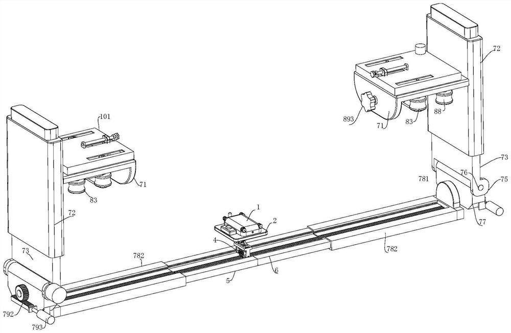 Bridge floor state detection device for highway bridge