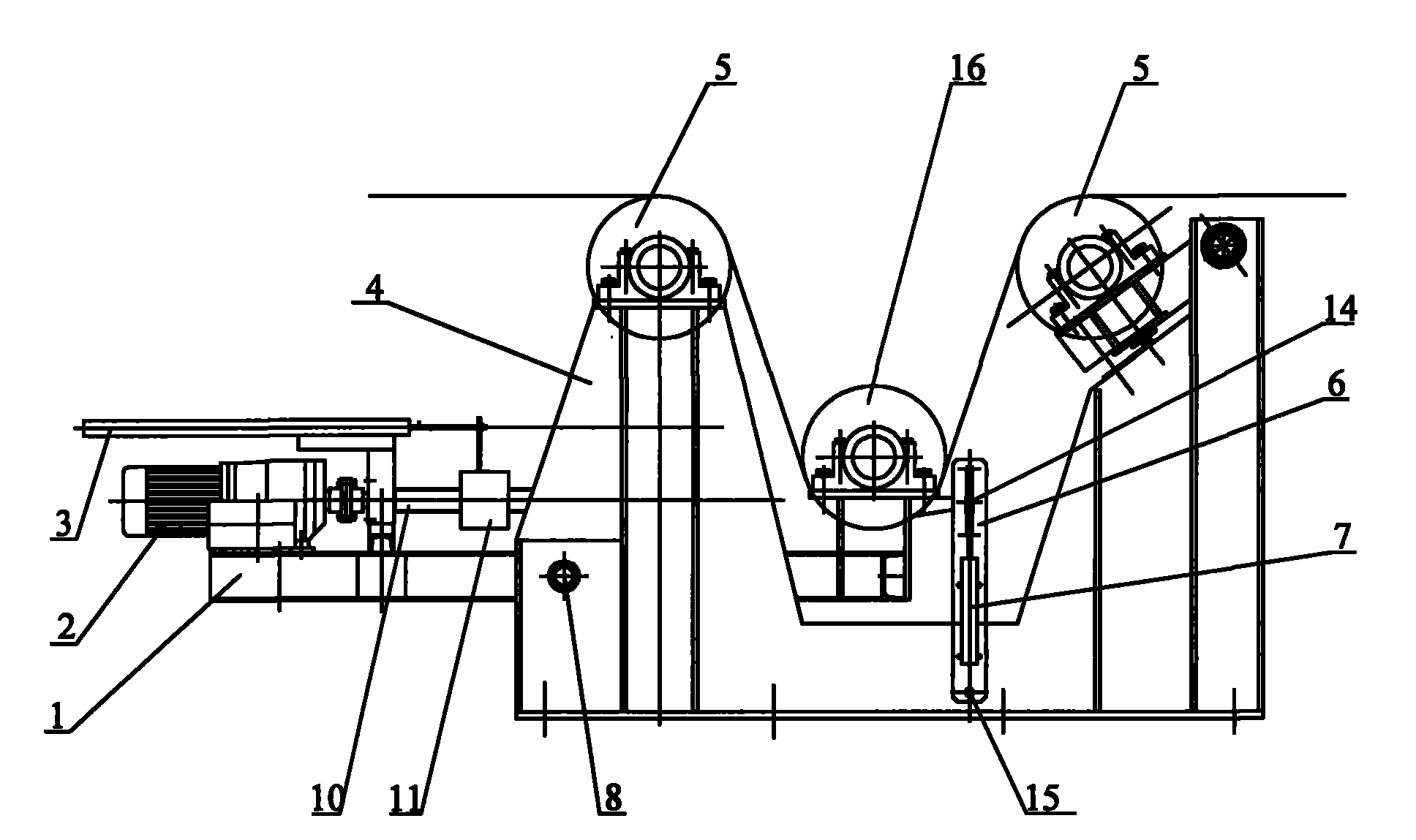 Tension stabilizing device for band steel in continuous annealing wire annealing furnace