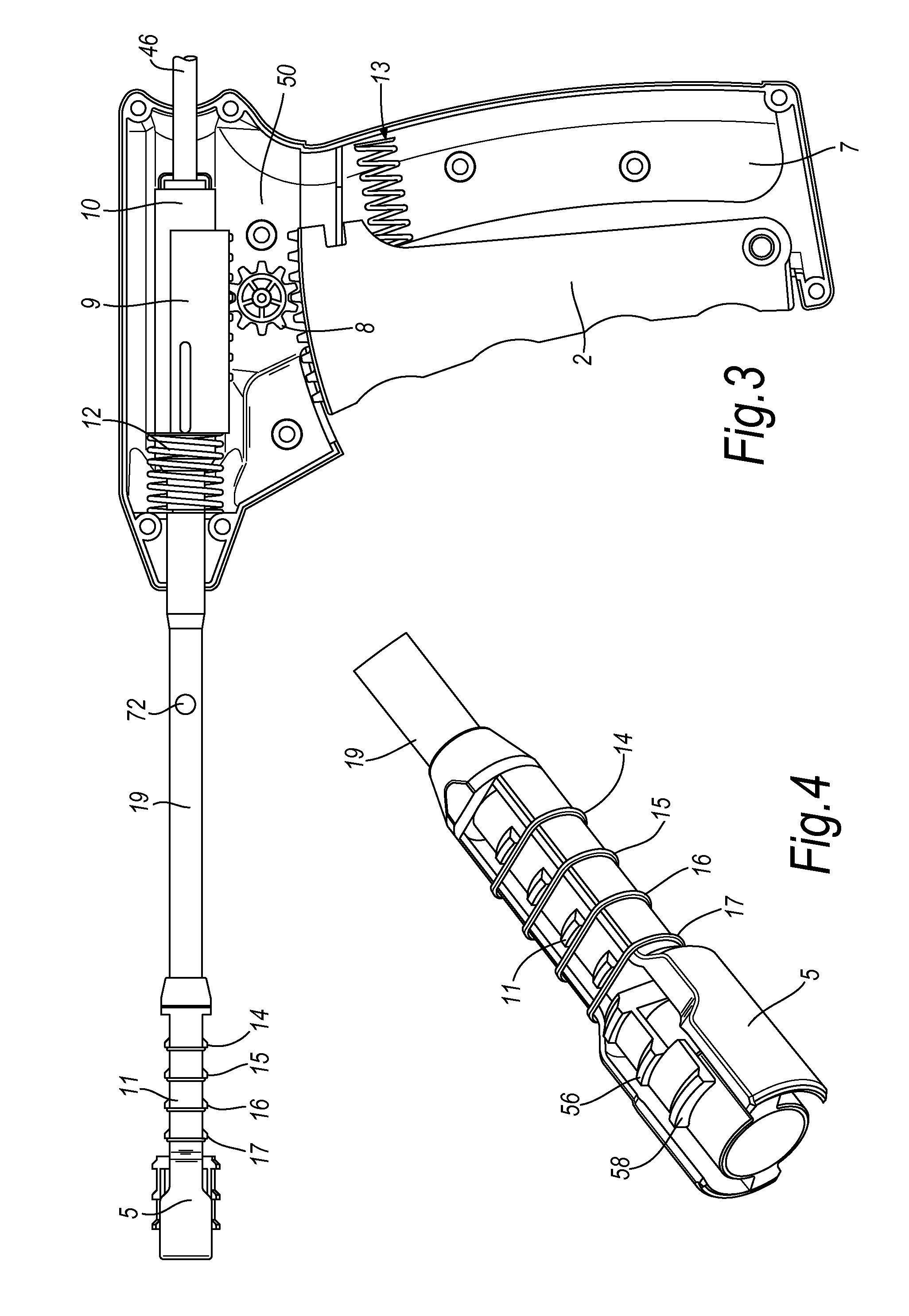 Device for applying successive resilient ligating bands to tissue