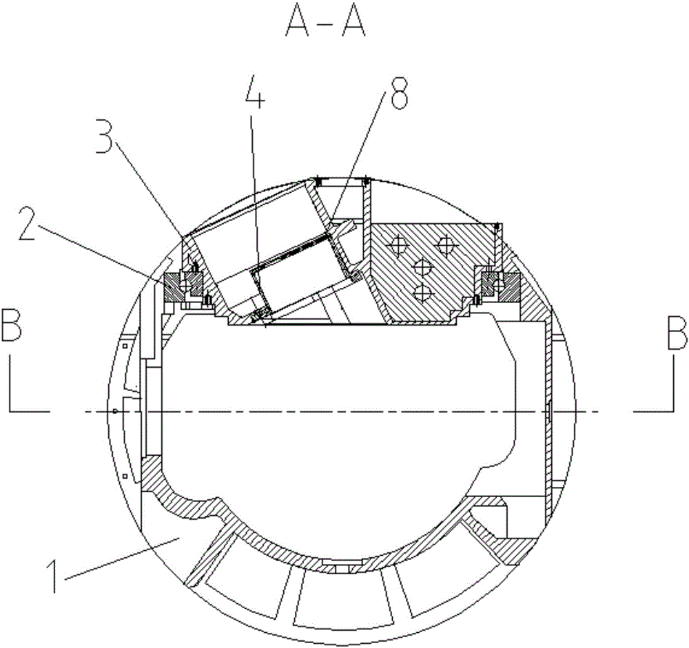 Auxiliary tool for machining B type gamma knife treatment head part and machining method