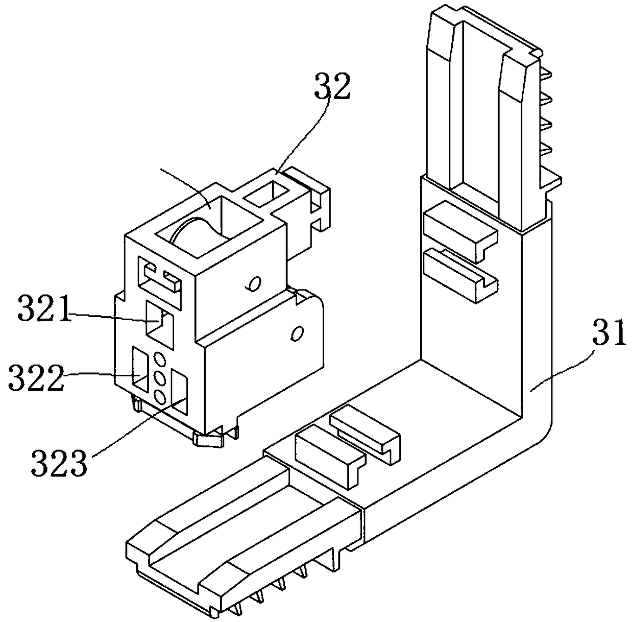 Transversely-controlled hollow louver glass