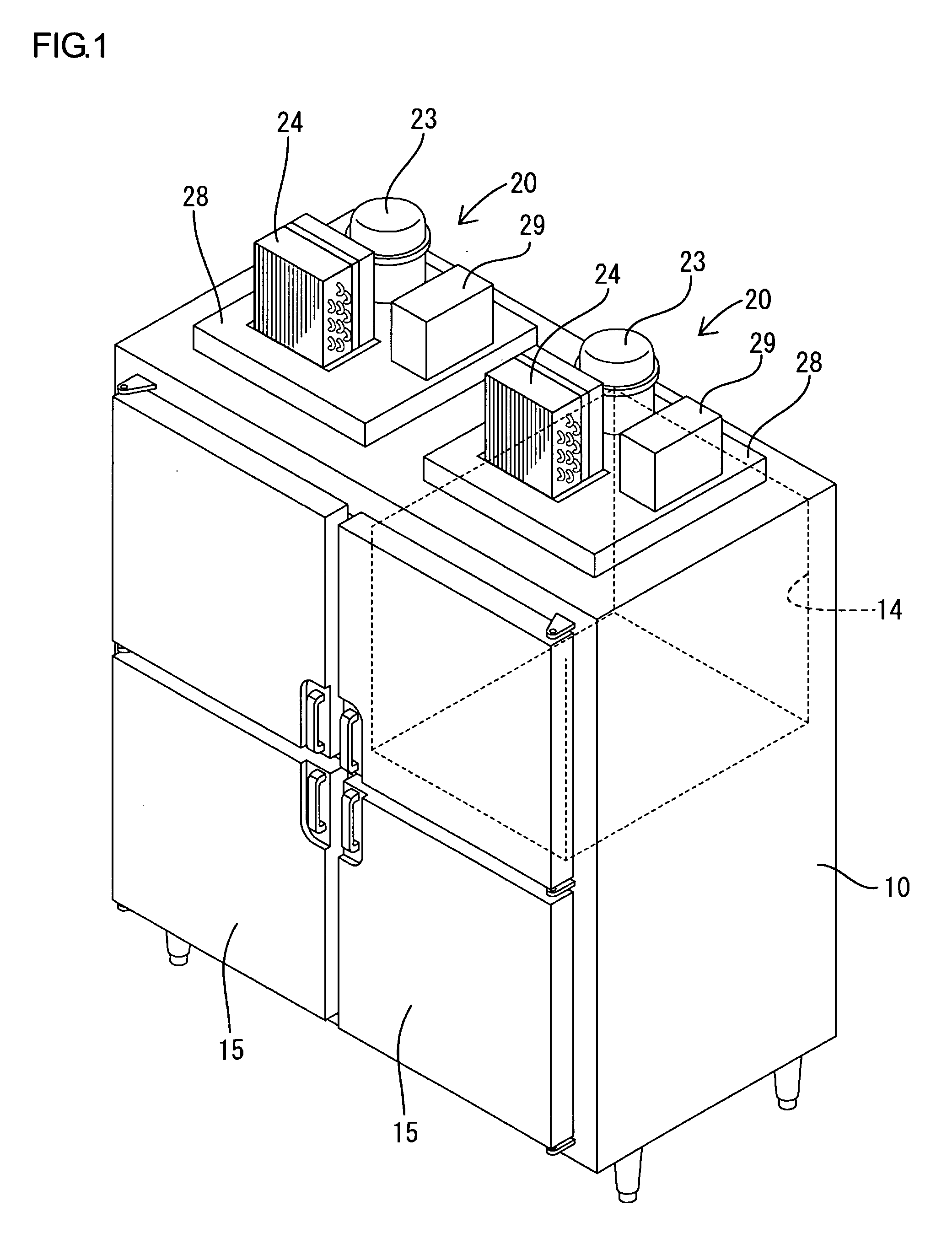 Cooling Storage Cabinet and Method of Operating the Same
