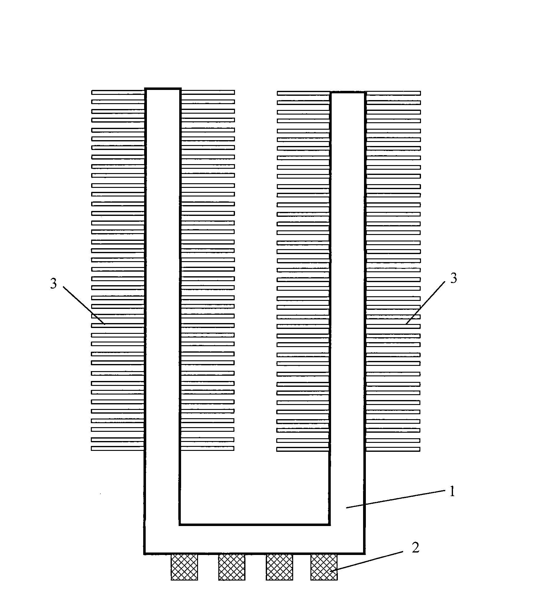 Novel LED and a high-power radiator of a radiating element