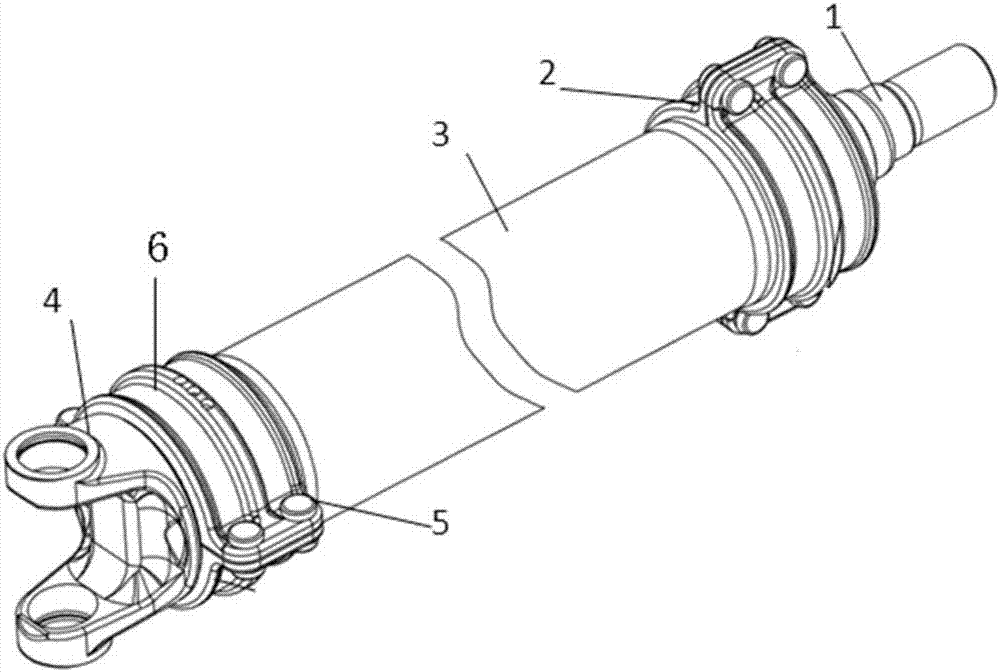 Automobile transmission shaft structure