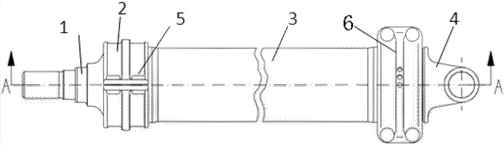 Automobile transmission shaft structure