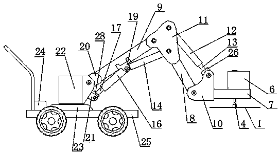 A kind of multi-purpose garden plant pruning machine