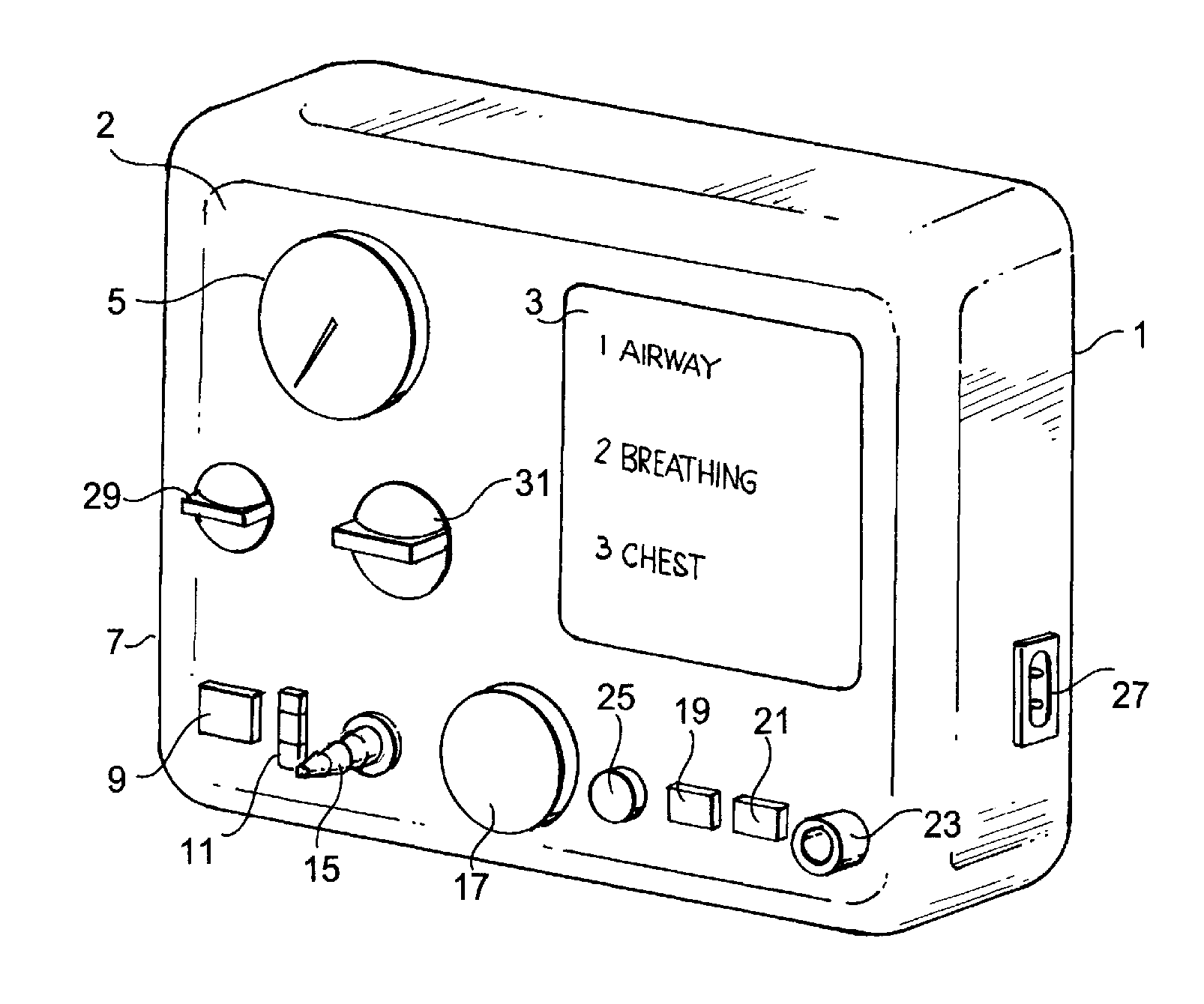 Emergency pulmonary resuscitation device