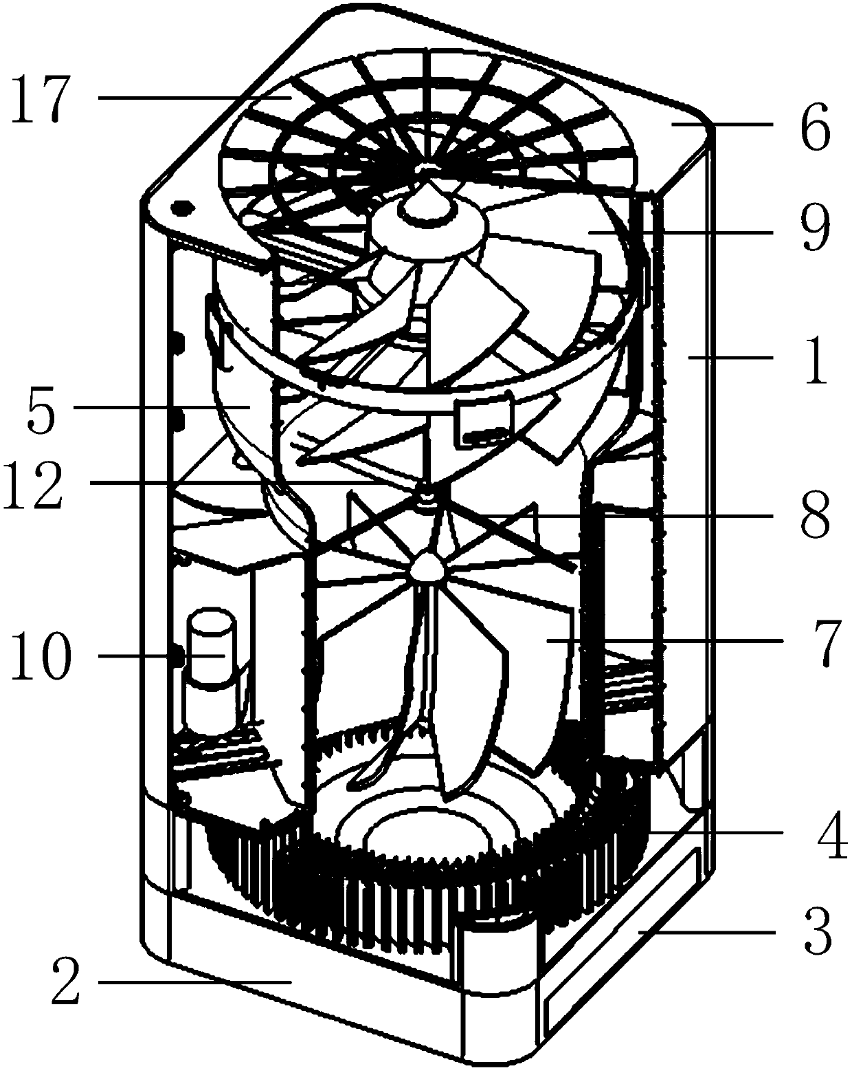 Indoor charged water mist cyclone air purifier without consumable items