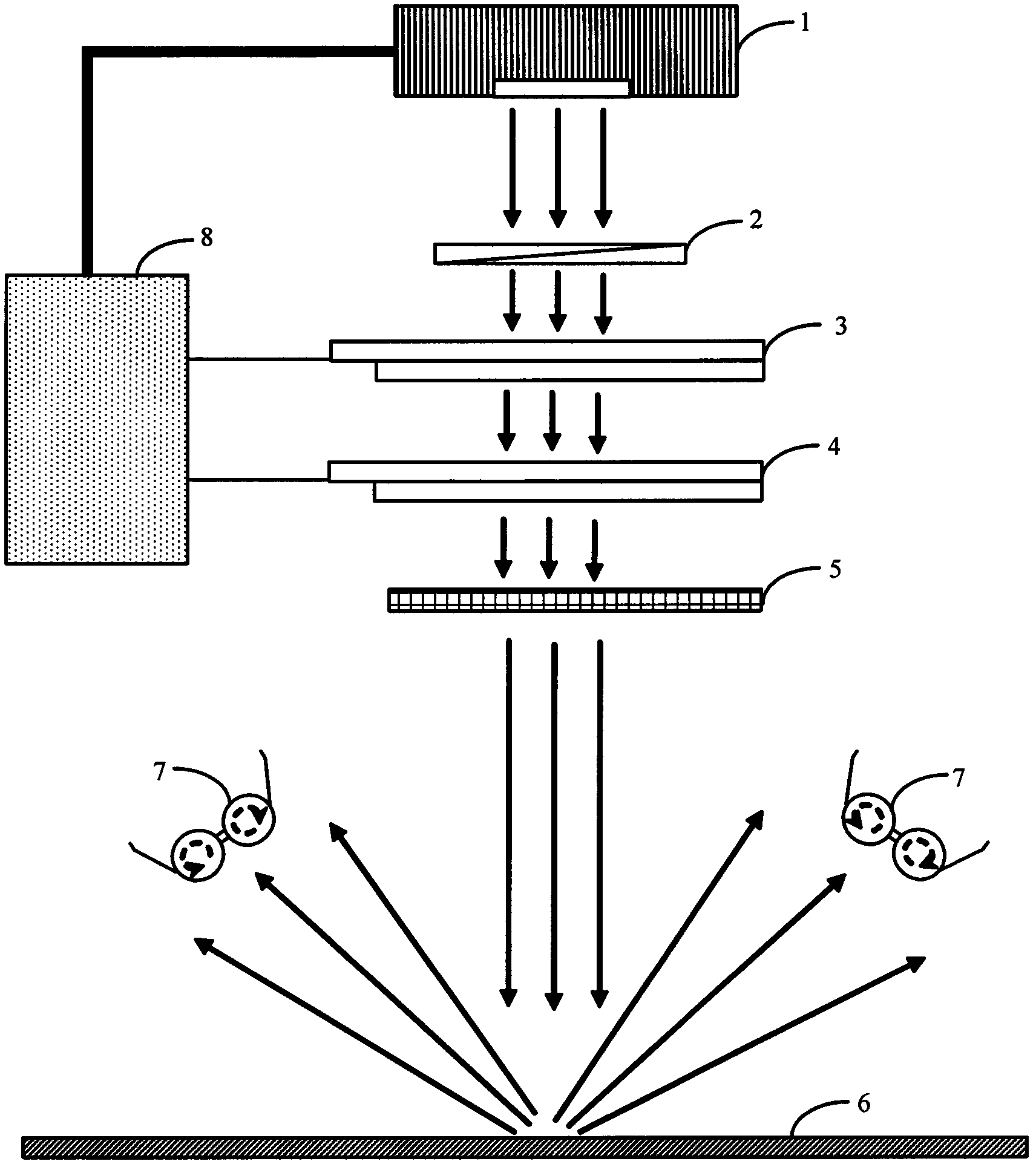 Stereo projection system with single projector and dual liquid crystal light valves, projector and driving method