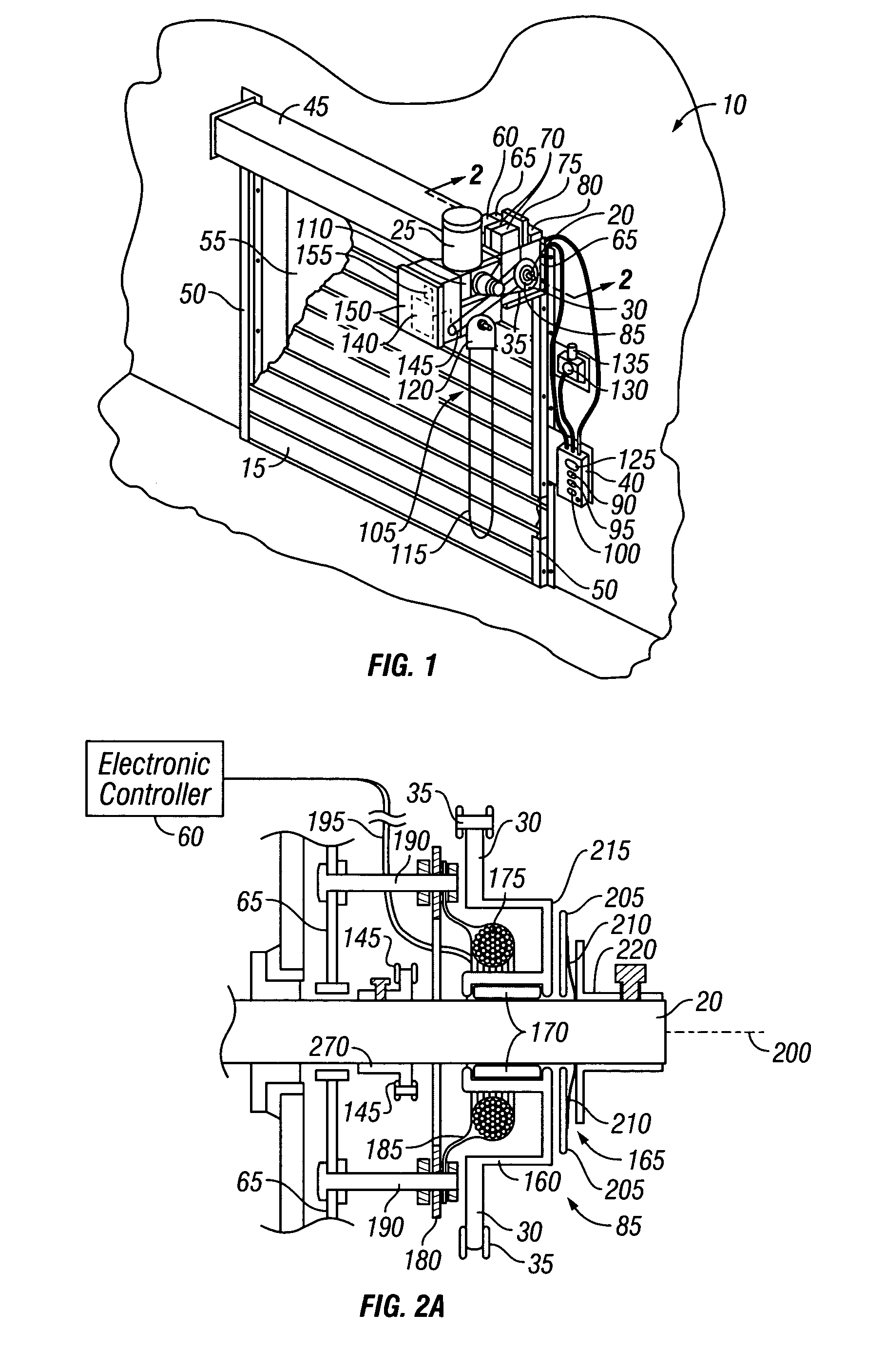 Fire door control system and method