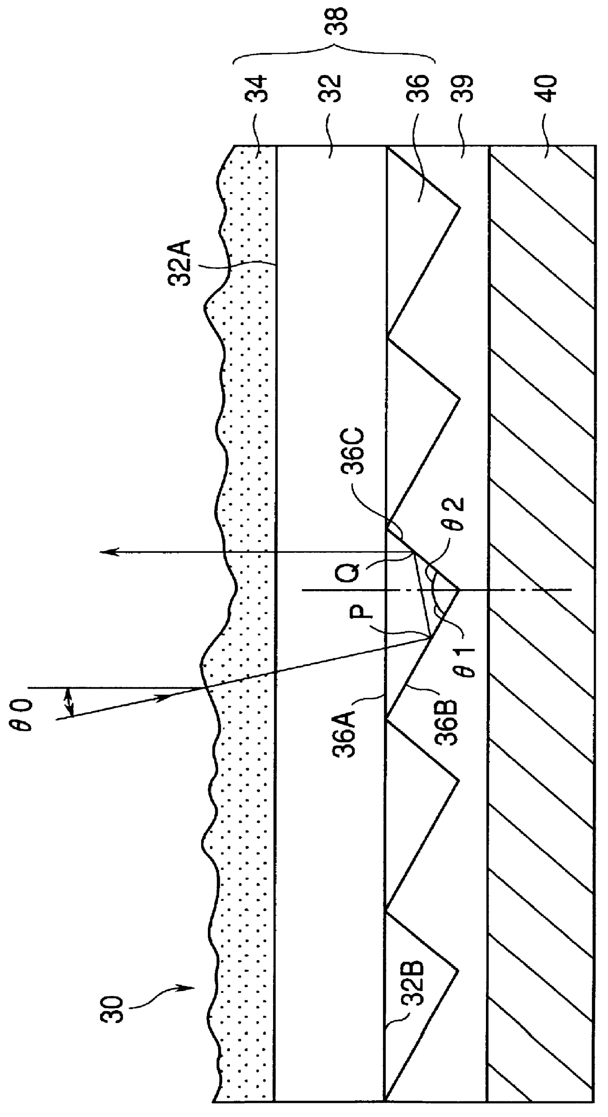 Light reflector for use in a reflective-type liquid-crystal display