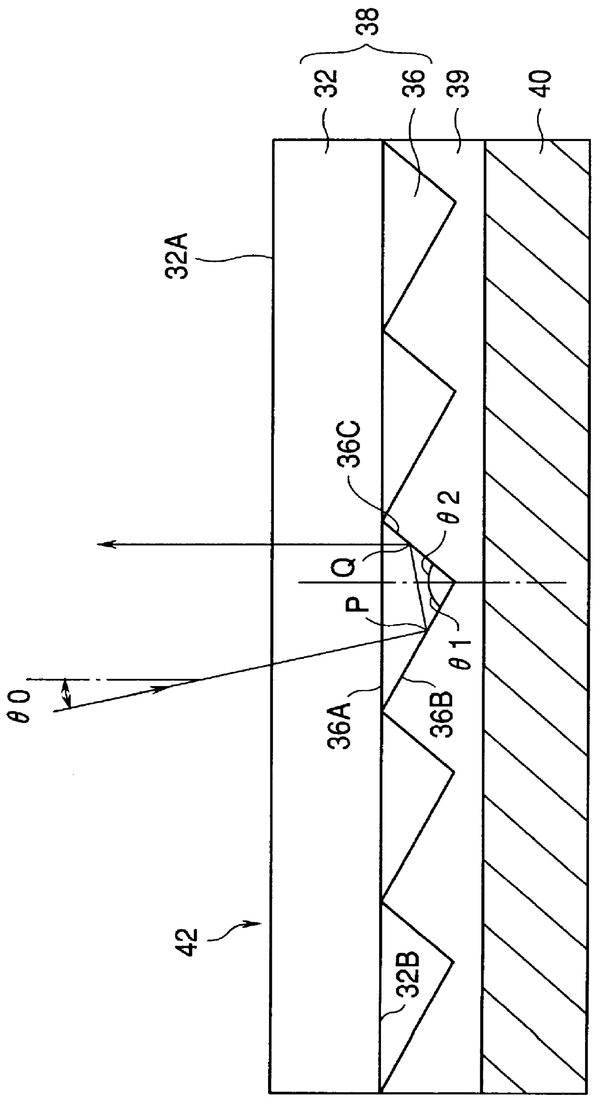Light reflector for use in a reflective-type liquid-crystal display