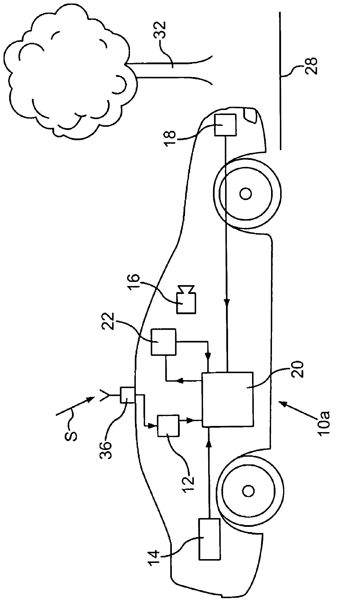 Method and device for determining the position of a vehicle on a carriageway and motor vehicle having such a device