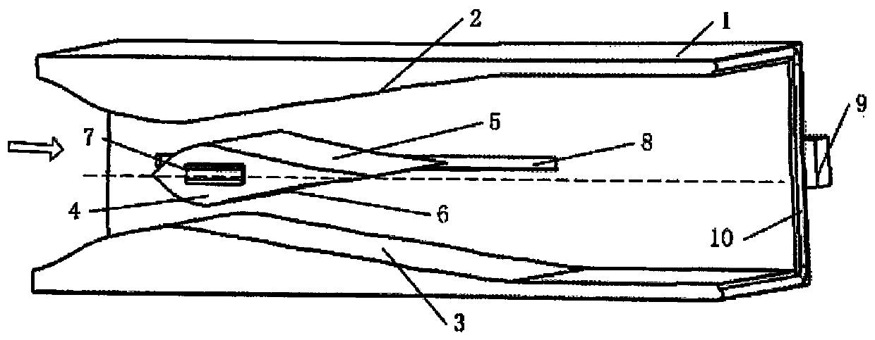 Supersonic velocity continuous variable mach number spray pipe based on center body