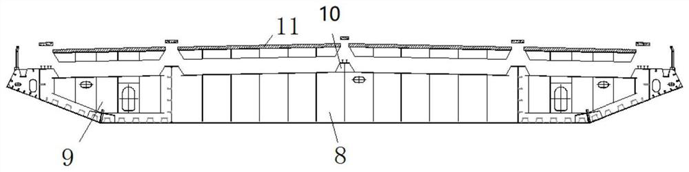 Prefabricated bridge deck slab, cable-stayed bridge and construction method thereof
