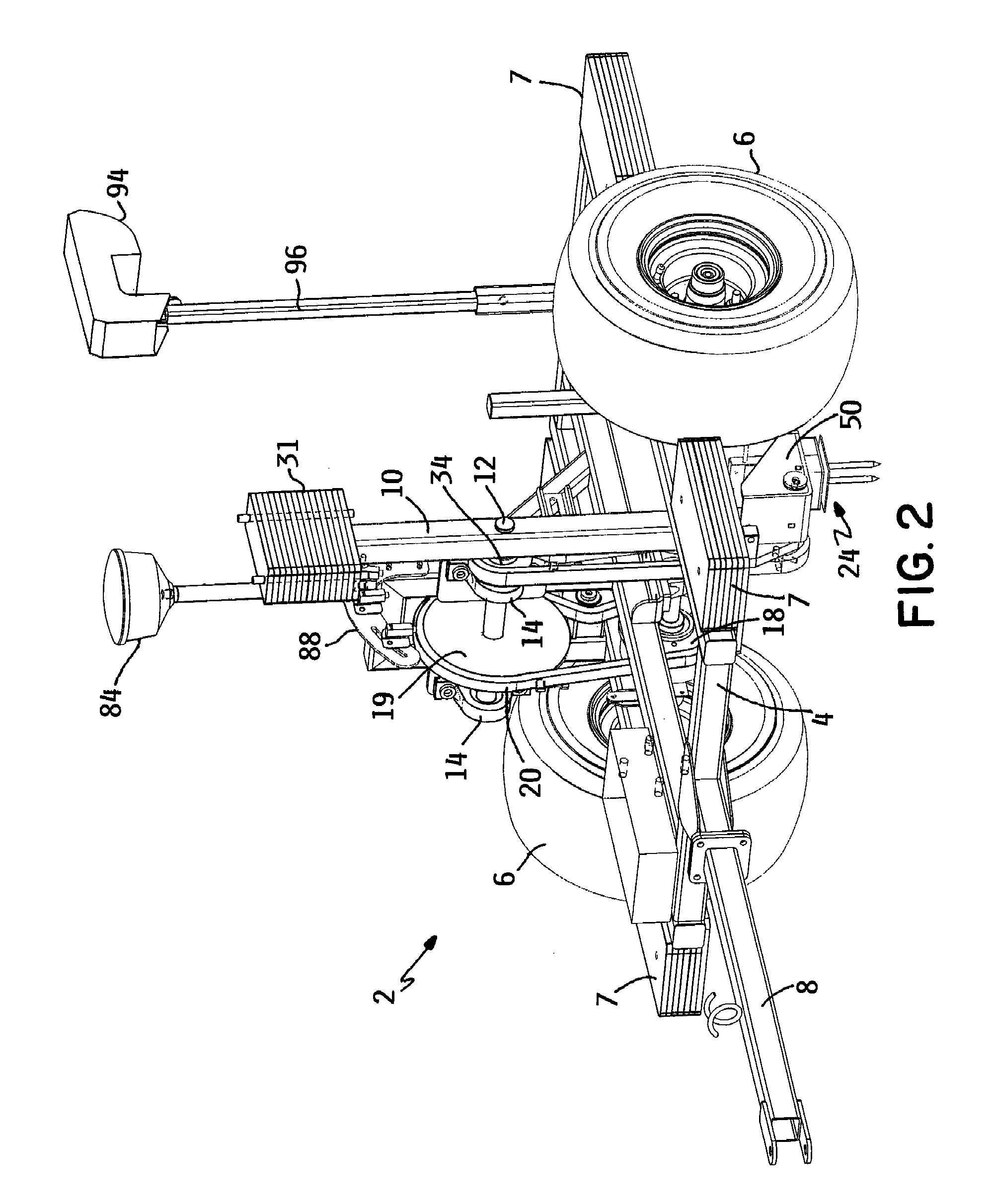 Mobile turf instrument apparatus having driven, periodically insertable, ground penetrating probe assembly