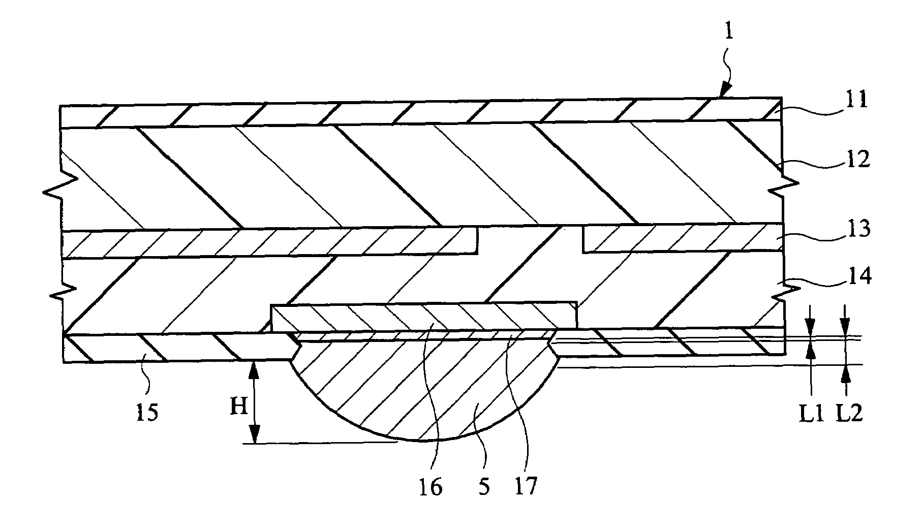 Semiconductor device having a particular electrode structure