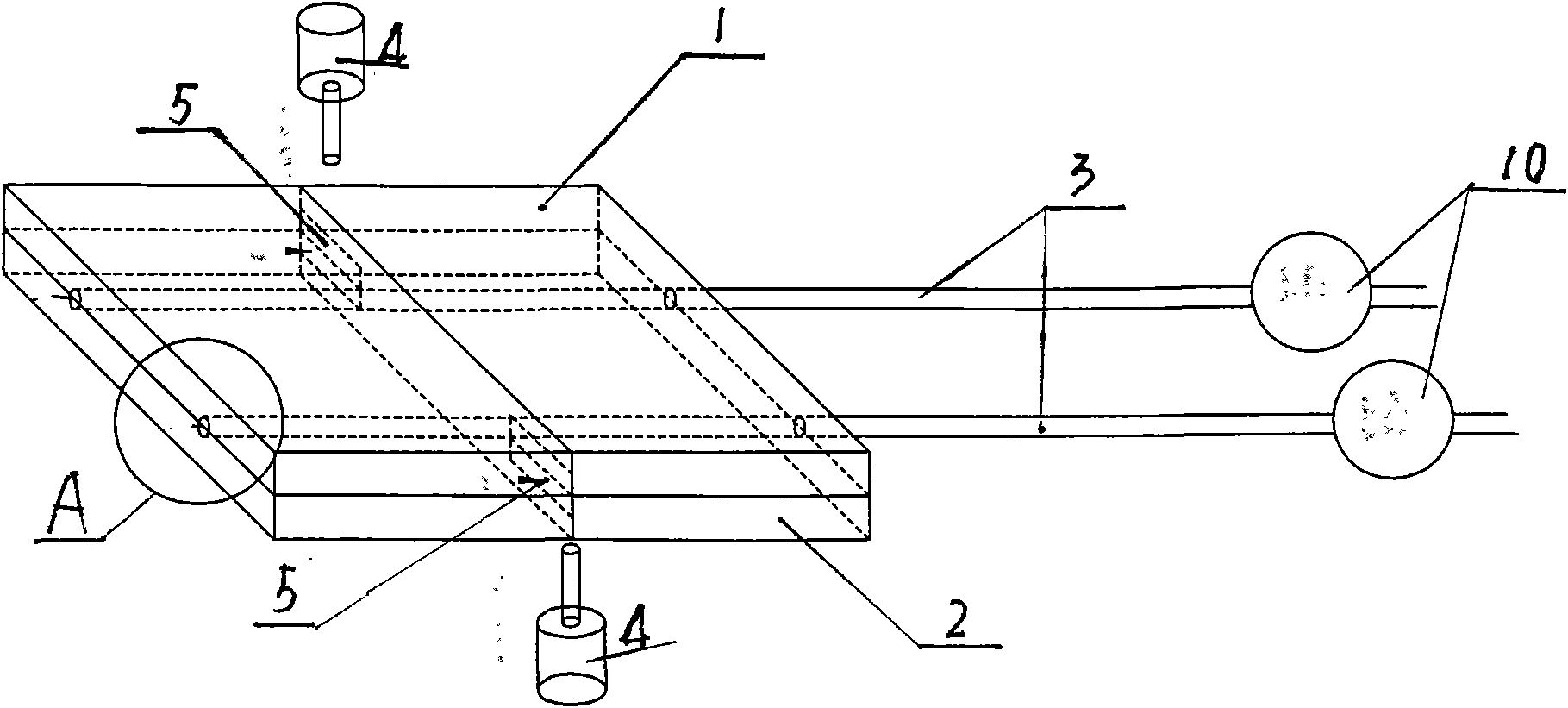 Casing device of metallized film capacitor assembling machine