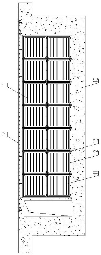 Water-based paint spray booth dry-type filtering device and maintenance and replacement method thereof