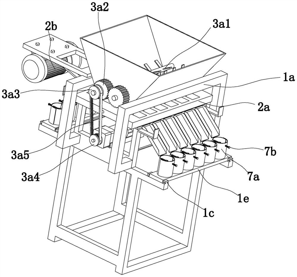 A fig tree seedling cultivation machine and its soil collecting component