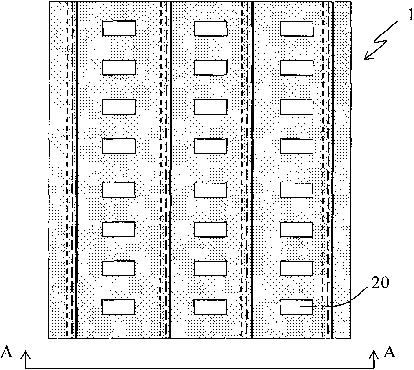Film solar battery module with transparence and process method thereof