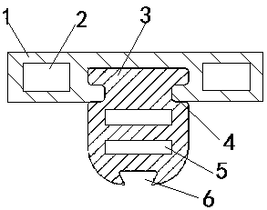 Rigid body sliding wire with good heat dissipation performance