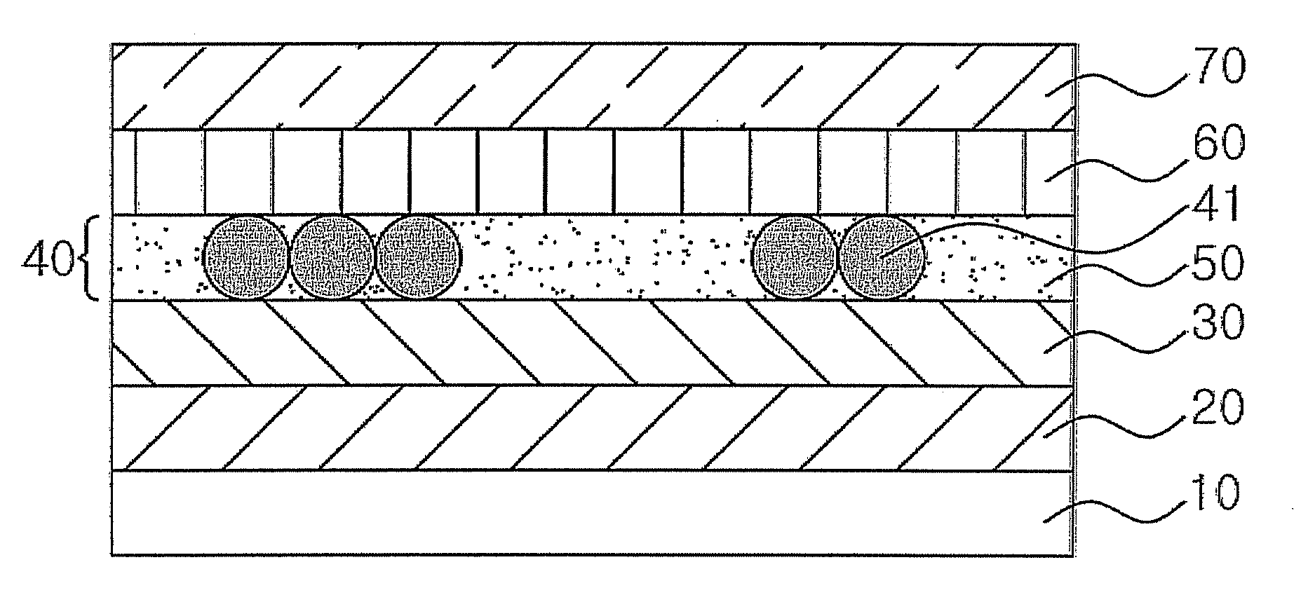 Light-emitting device comprising semiconductor nanocrystal layer free of voids and method for producing the same