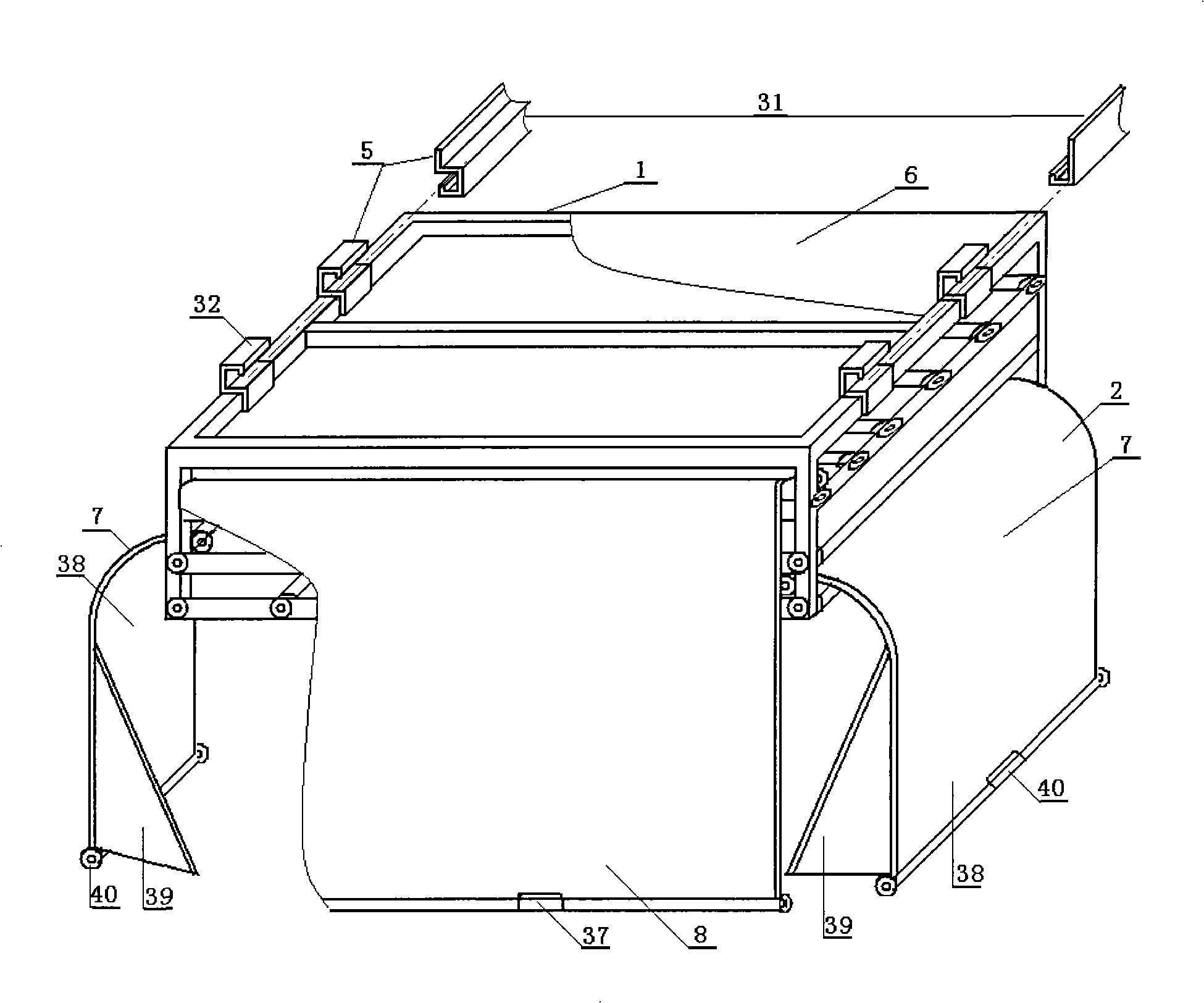 Built-in automobile heat insulation and preservation device