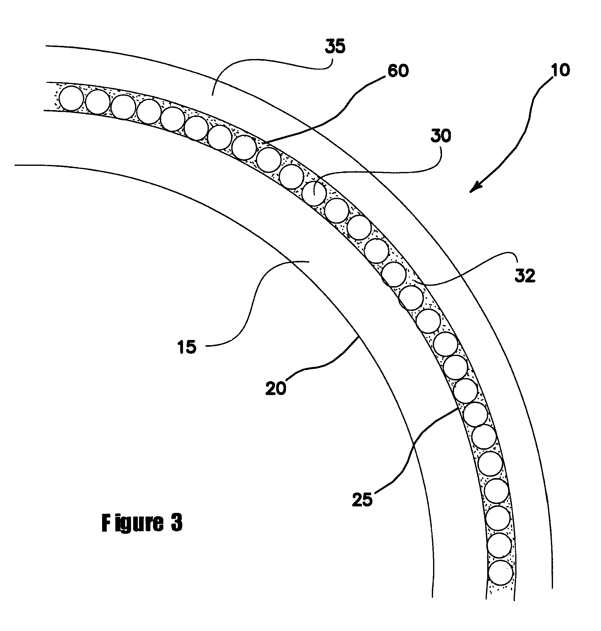 Reinforced flexible hose with leakage indicator and method of making same