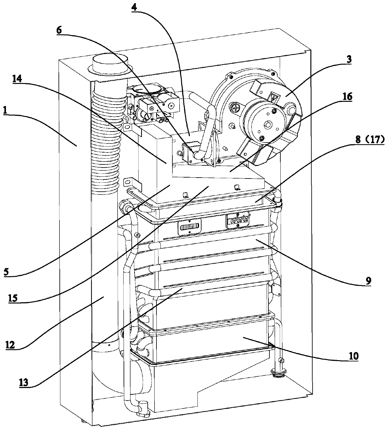 Full premixing type water heater