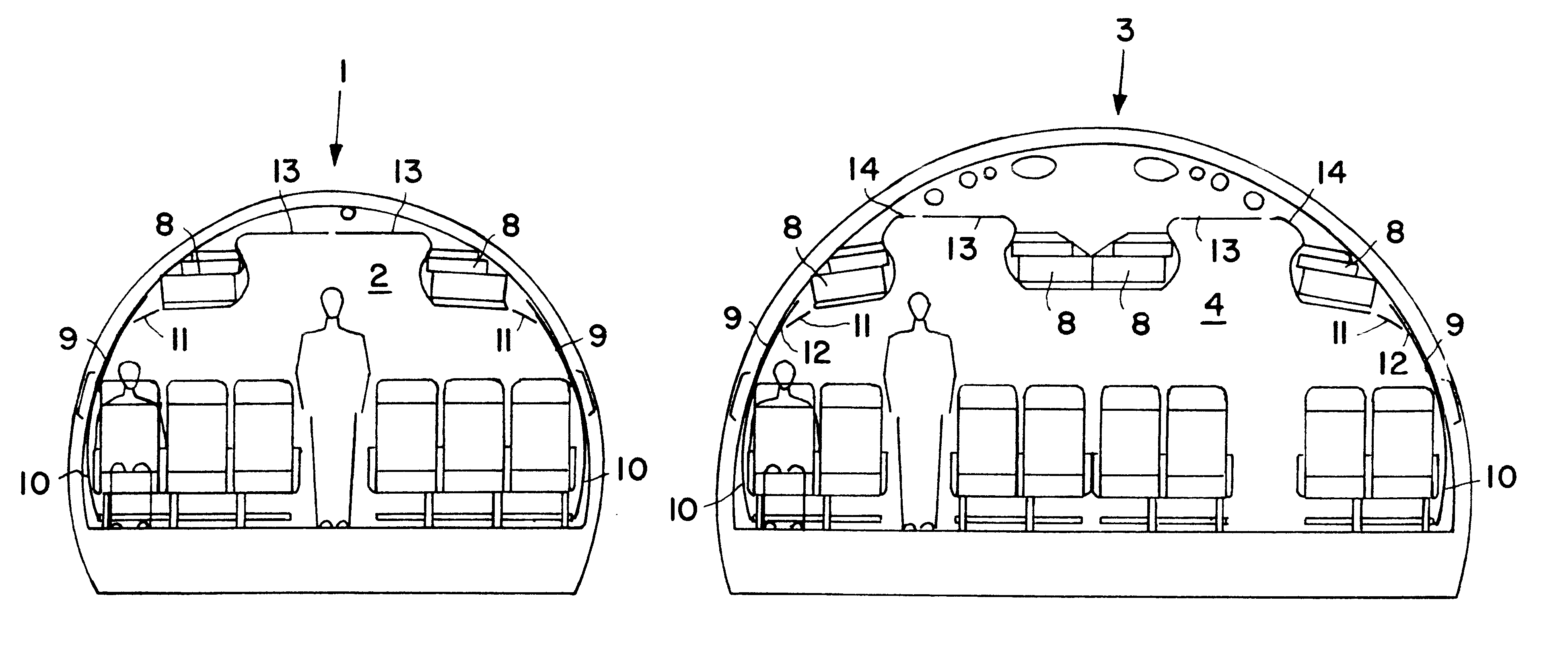 Modular trim paneling and outfitting system for an aircraft passenger cabin interior