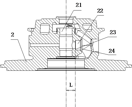 Checking fixture, inspection method of turbocharger middle casing