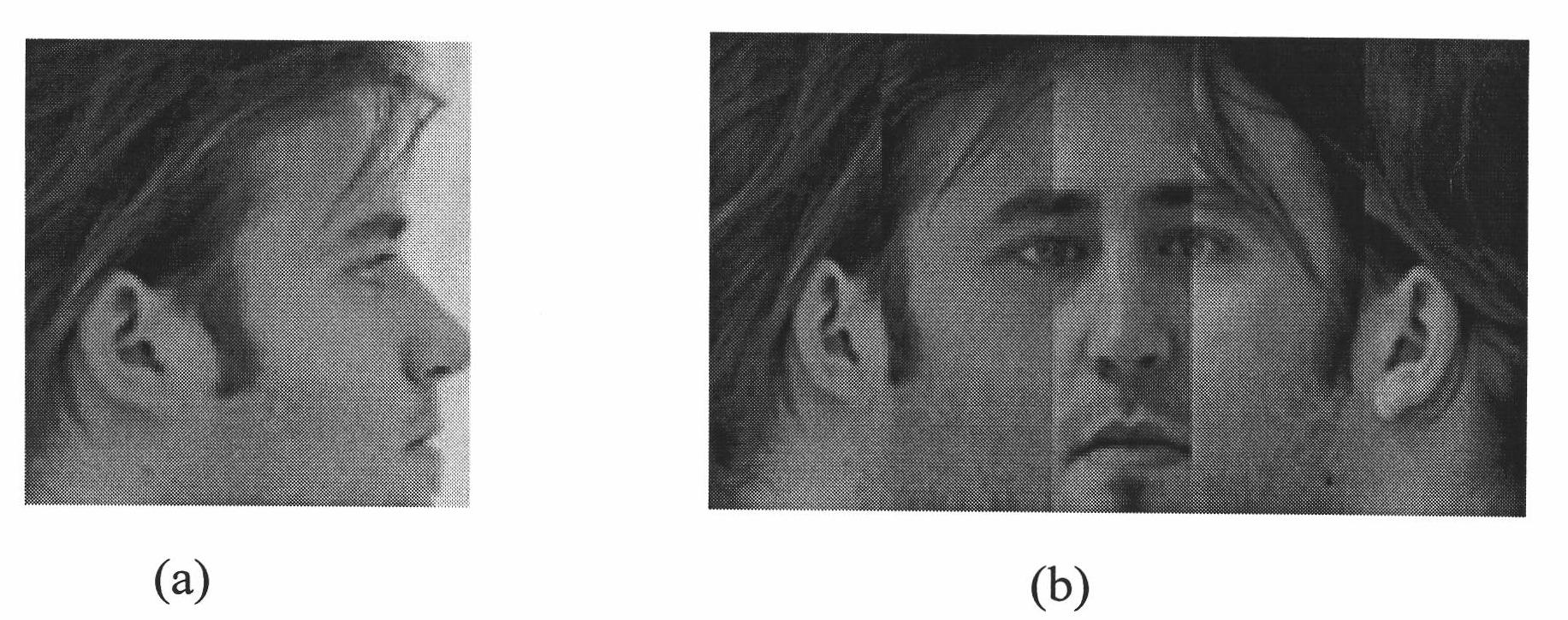 Face recognition method based on combination of partial principal component analysis (PCA) and attitude estimation