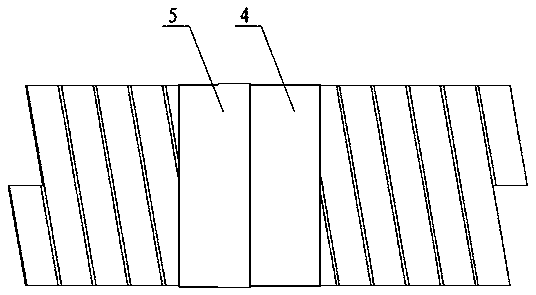 Connecting method of plastic hollow wall winding pipe joint for traction