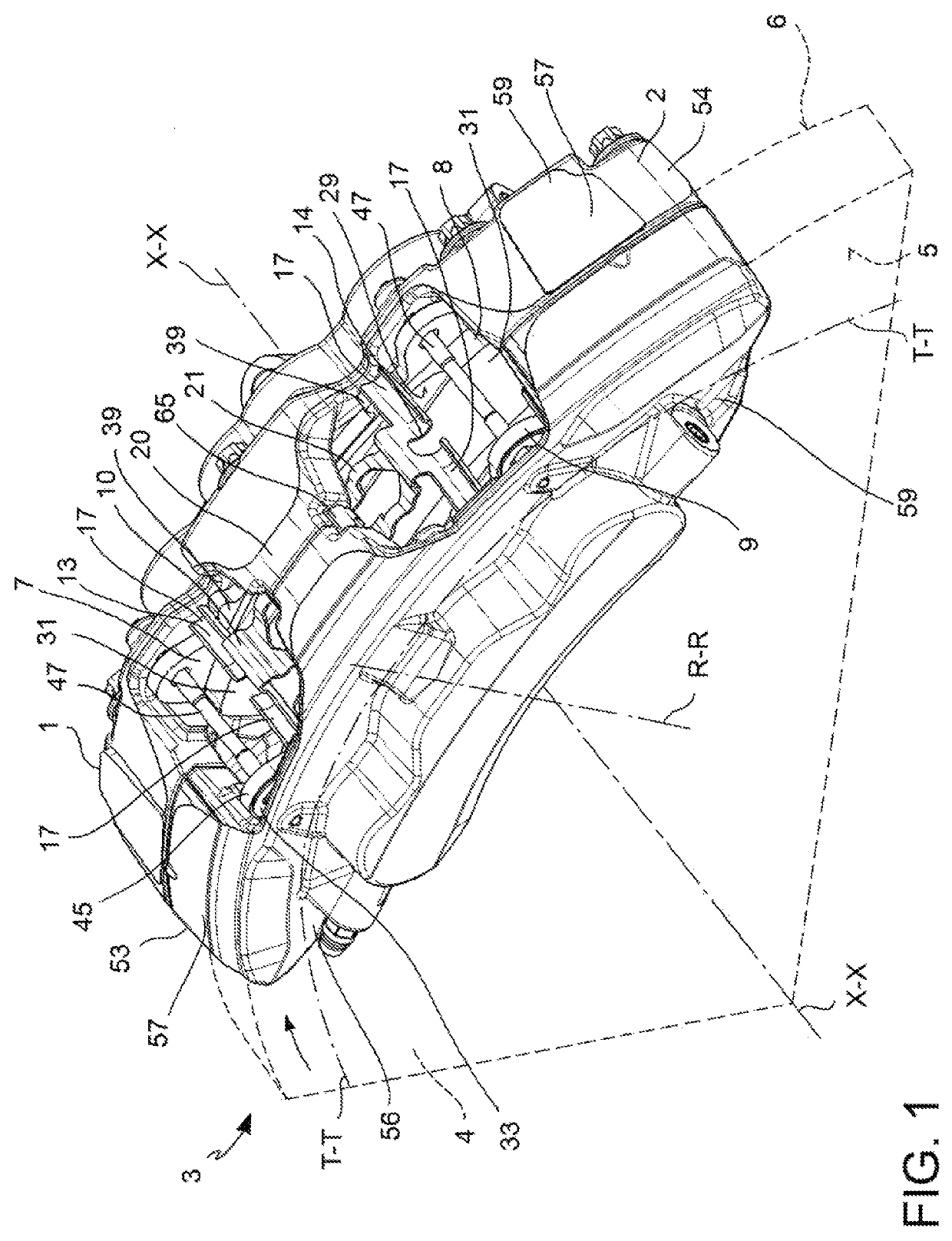 Spring device for disc brake, pad spring and disc brake assembly