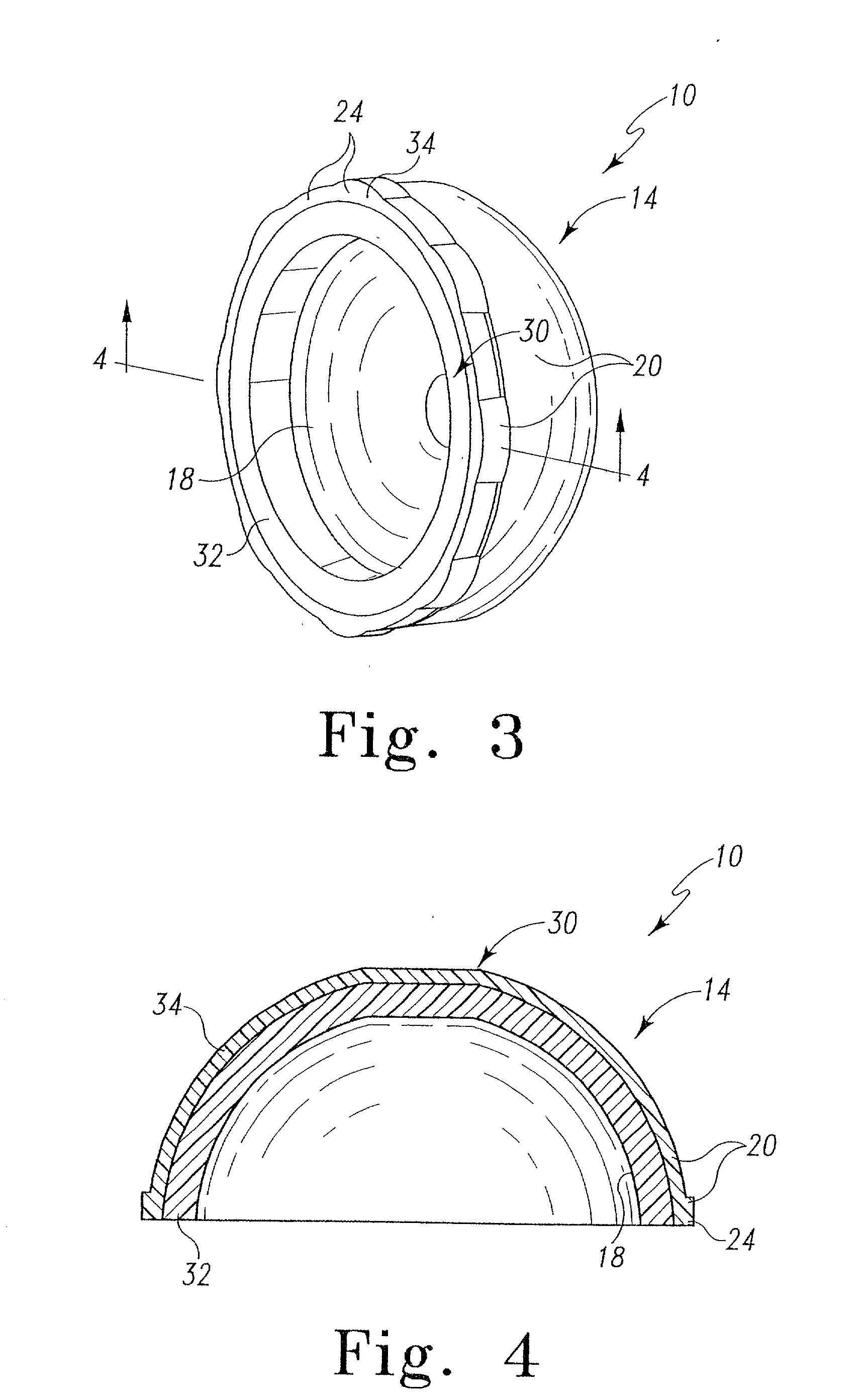 Composite prosthetic bearing constructed of polyethylene and an ethylene-acrylate copolymer and method for making the same
