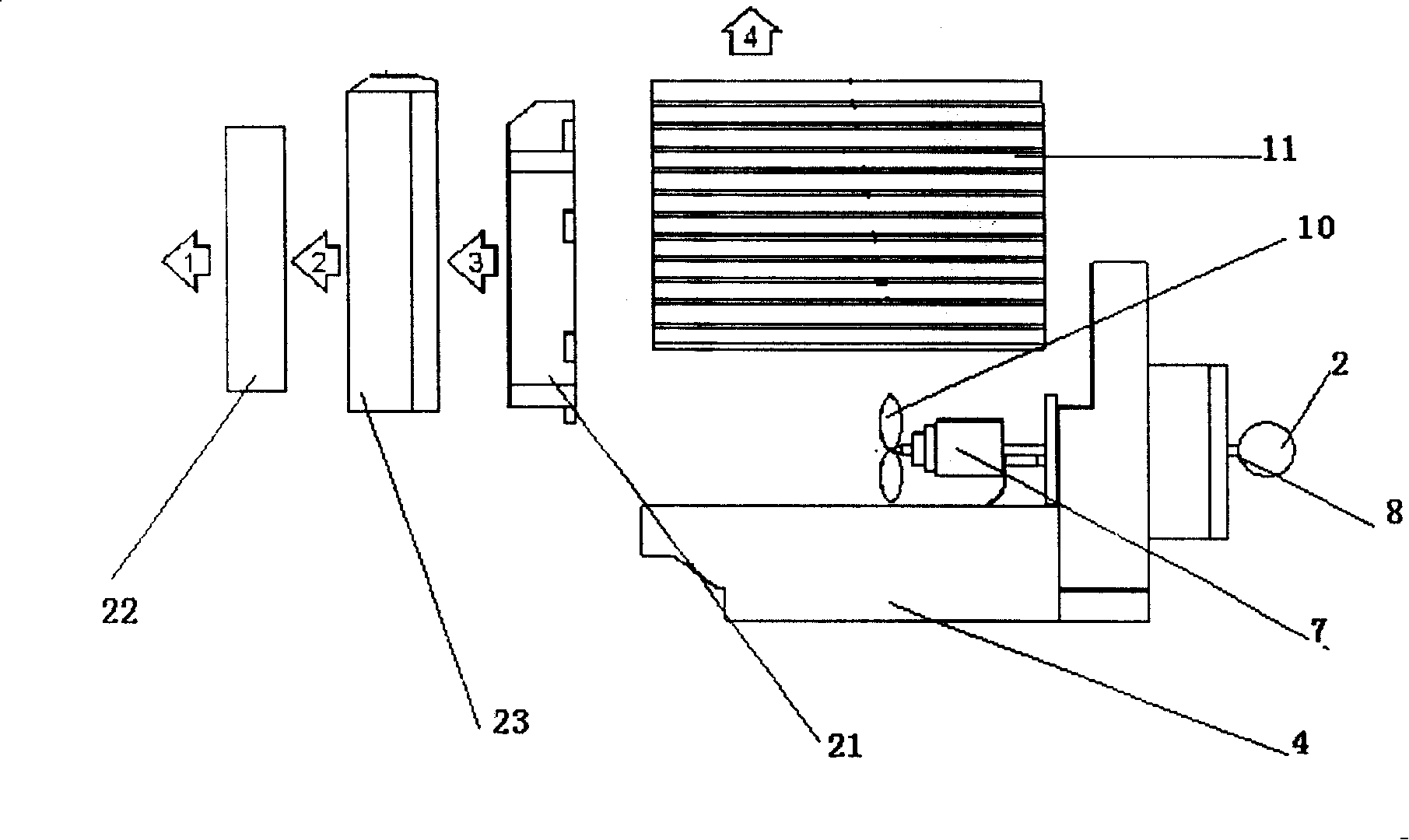 Microwave sulfur lamp easy for bulb dismounting