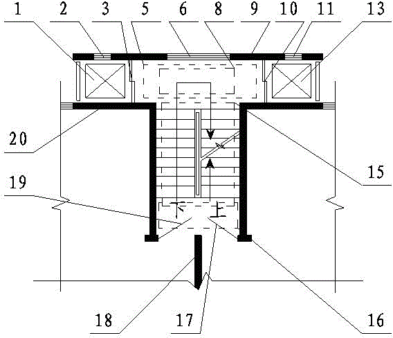 T-type house transportation hub