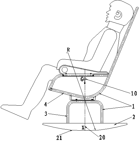 Multi-adaptability multidirectional-rotation rocking chair