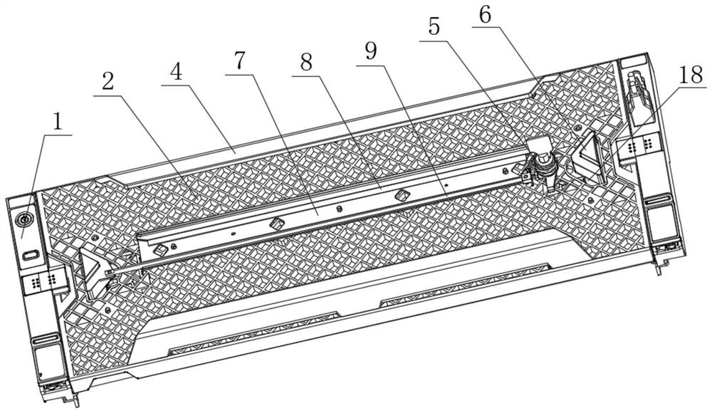 Linkage type disassembly and assembly structure of safety panel