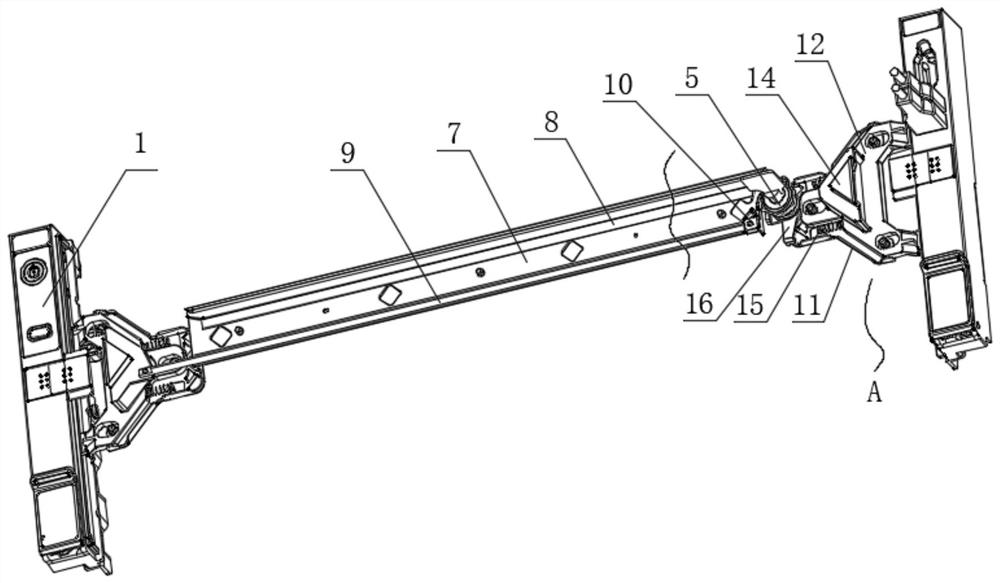 Linkage type disassembly and assembly structure of safety panel