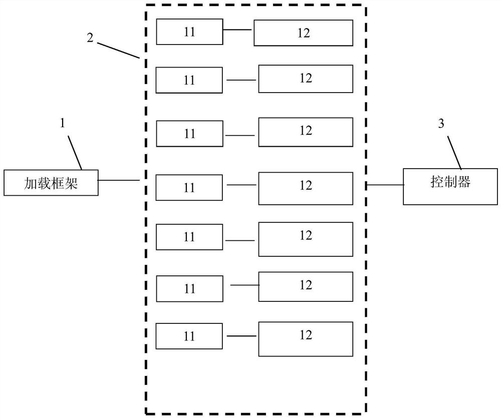 Experimental system and method for testing crack height expansion under loading stress