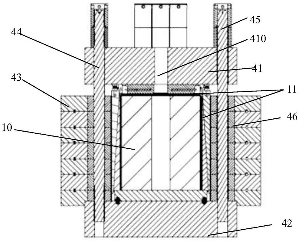 Experimental system and method for testing crack height expansion under loading stress